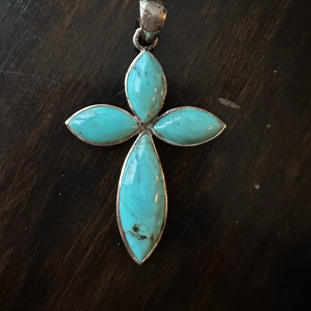 Turquoise Cross Pendant